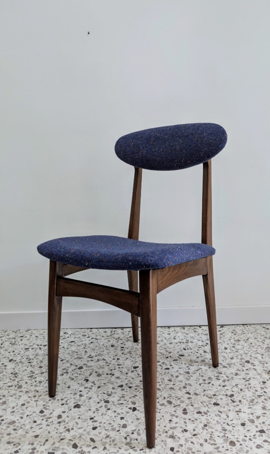 Image of Pakamera Krzesło tapicerowane navy blue
