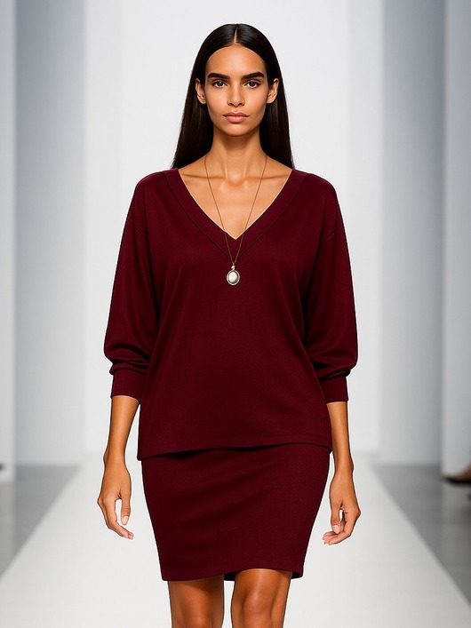 Image of Pakamera Bluzka burgund YY500026