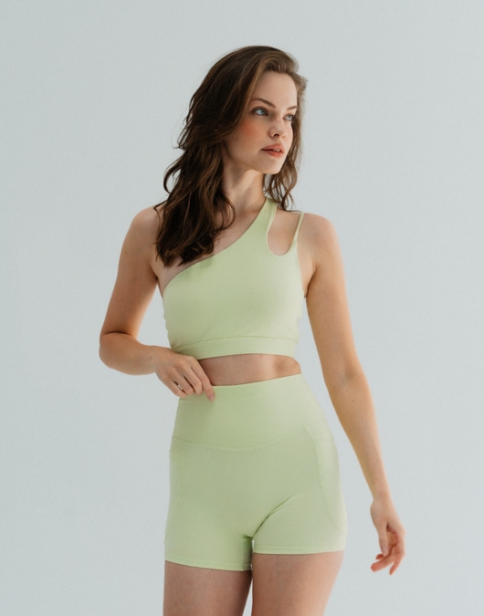 Image of Pakamera Stanik do jogi GLAM - limonette