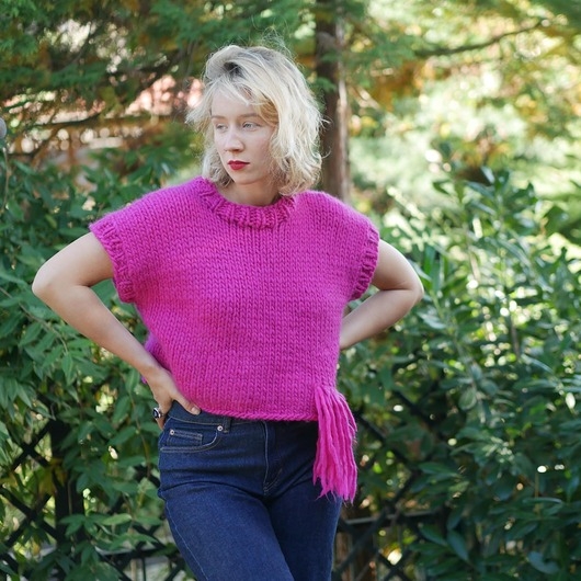 Image of 100% Merino sweter na drutach