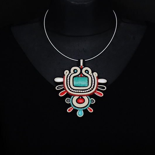 Image of Navajo- etniczny wisior soutache