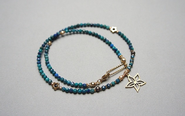 Image of Pakamera Chryzokola vol. 5 /choker/ - naszyjnik - Szlachetna kolekcja