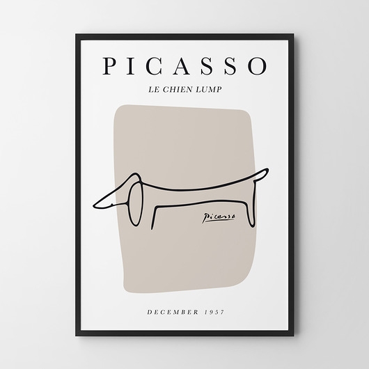 Image of Plakat Picasso Pies