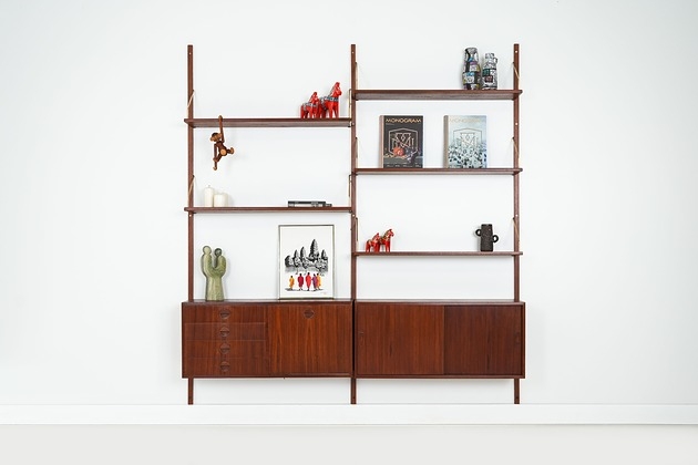 Image of Pakamera Regał systemowy tekowy, duński design, lata 60, produkcja: Dania