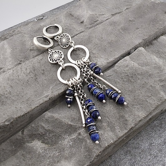 Image of Pakamera Kolczyki lapis lazuli
