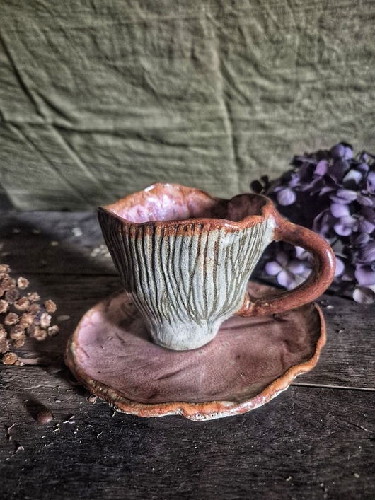 Image of Filizanka KURKA, filiżanka grzyb, mushroom mug