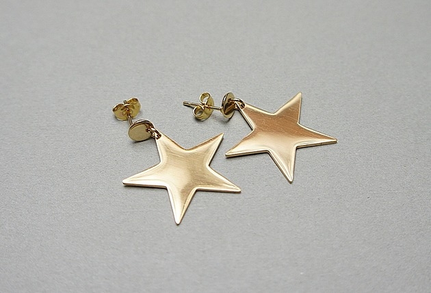 Image of Pakamera Alloys Collection /Star gold/ - kolczyki