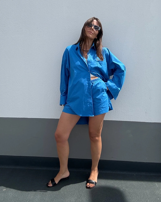 Image of Pakamera Koszula Calm overisize energy blue