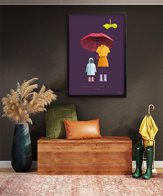 Image of Pakamera Mój sąsiad Totoro - plakat anime Ghibli