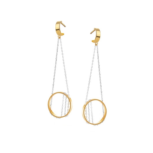 Image of Kolczyki złocone hoops gold