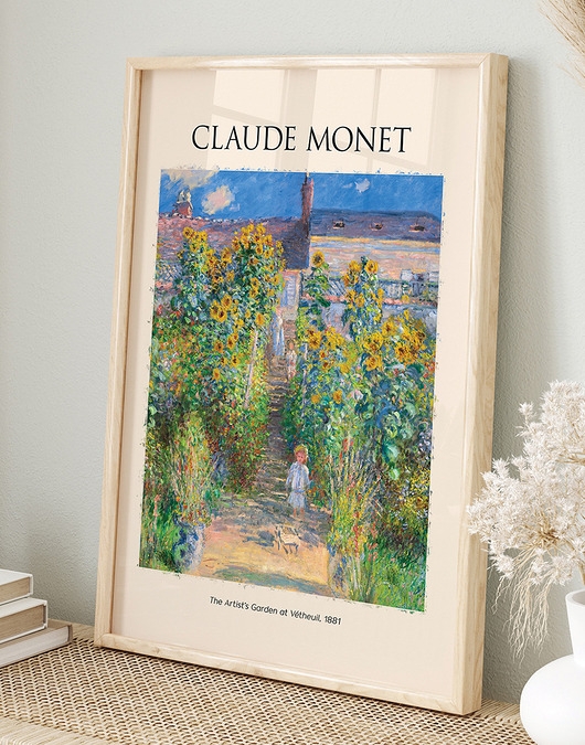 Image of Plakat Reprodukcja Claude Monet - Ogród Artysty w V
