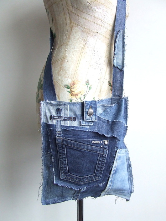 Image of Pakamera Jeansowa torba crossbody