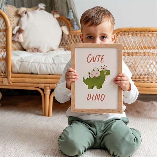 Image of Pakamera Plakat Dino - Plakaty Na Ścianę Dla Dzieci