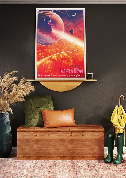Image of Pakamera Planeta 55 Cancri e - plakat 50x70 cm NASA