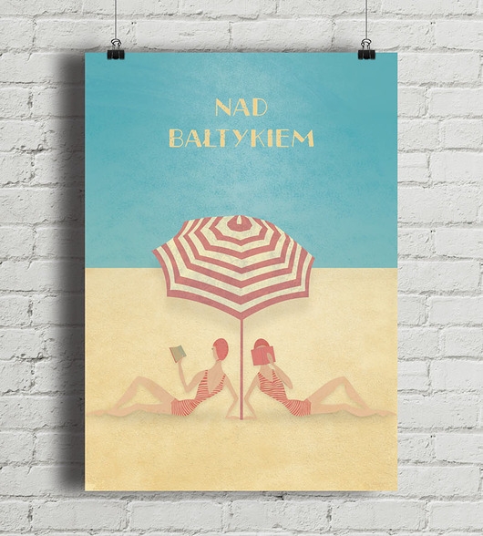 Image of Pakamera Nad Bałtykiem - plakat fine art, giclee