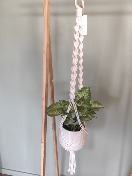 Image of Pakamera Kwietnik makrama kwietnik Boho wiszący kwietnik