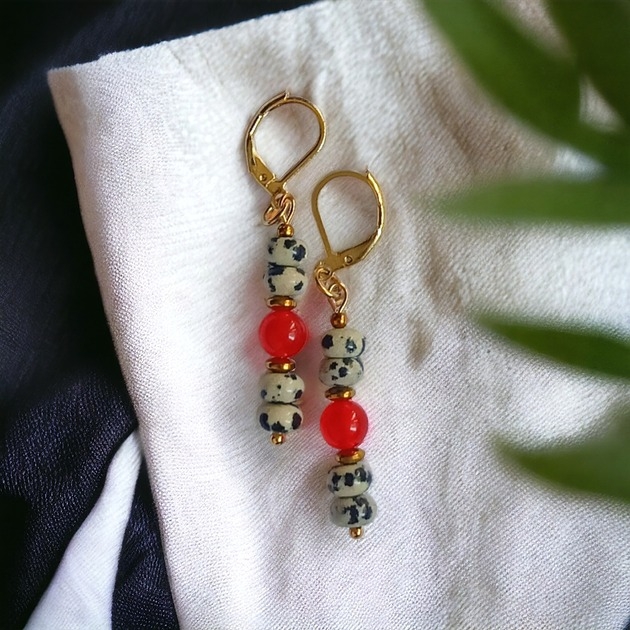 Image of Pakamera Kolczyki : red currant collection : kolczyki II