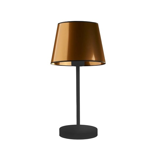 Image of Czarna lampa stołowa w stylu loft SIENA MIRROR