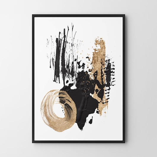 Image of Pakamera Plakat Black and gold - różne formaty