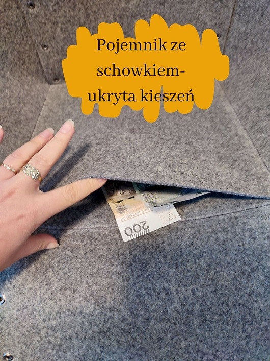 Image of Pakamera Pudełko do Kallax Ikea - zapinane ze skrytką