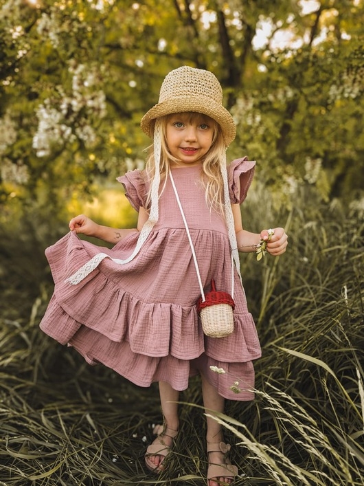 Image of Pakamera Sukienka Muślinowa Pink Summer