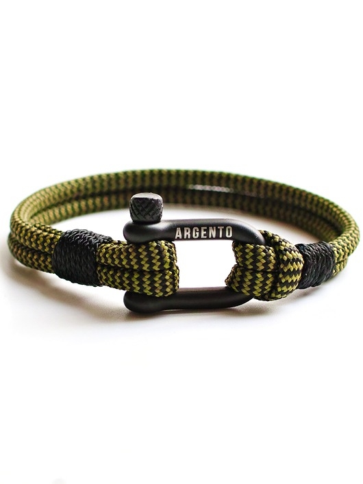 Image of Pakamera Sportowa Męska bransoletka paracord szekla