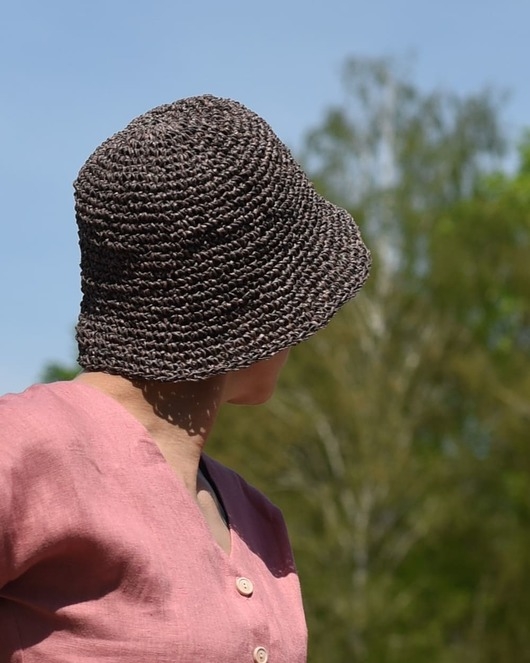 Image of Pakamera HOLIDAYS kapelusz bucket hat w kolorze espresso