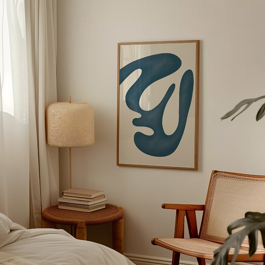 Image of Pakamera Plakat Blue abstract no.1