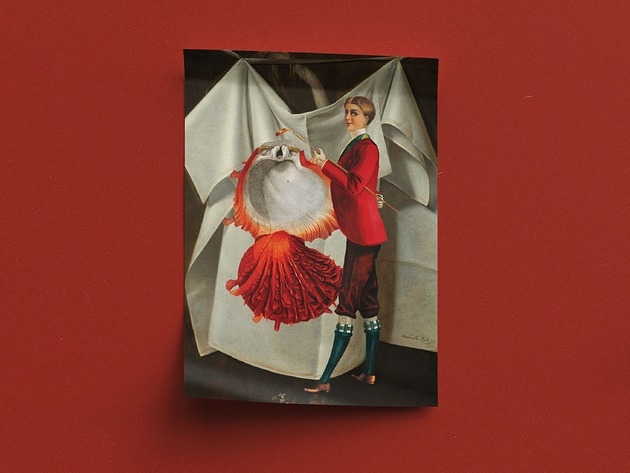 Image of Pakamera Kolaż / plakat dekoracyjny muszla vintage retro