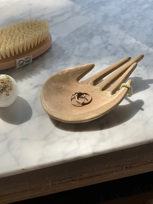 Image of Pakamera Ceramiczna Łapka Handmade Talerzyk na Biżuterię Wild Sands