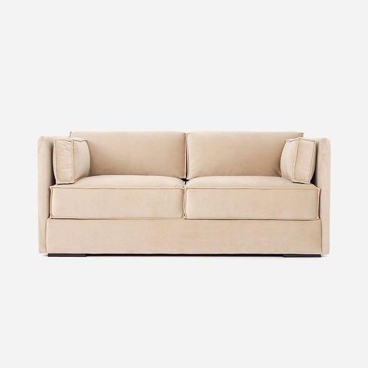 Image of Sofa HAGA beżowy welur, skandynawski design