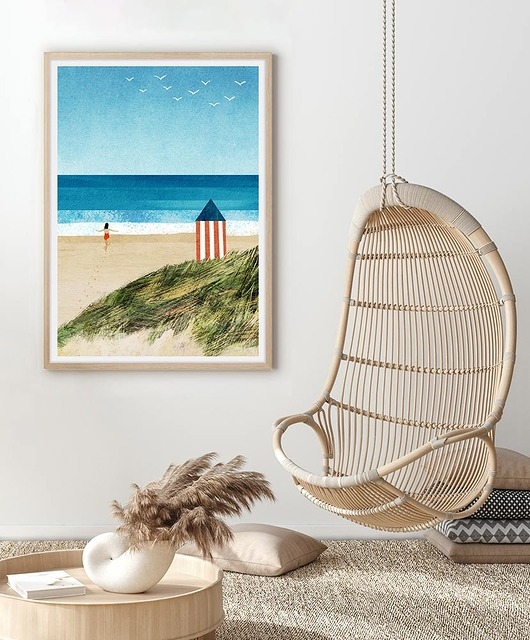 Image of Pakamera Beztroskie wakacje - dziewczyna na plaży - plakat fine art