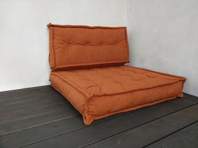 Image of Pakamera Sofa Modułowa Futon Siedzisko Materac Francuski Puf