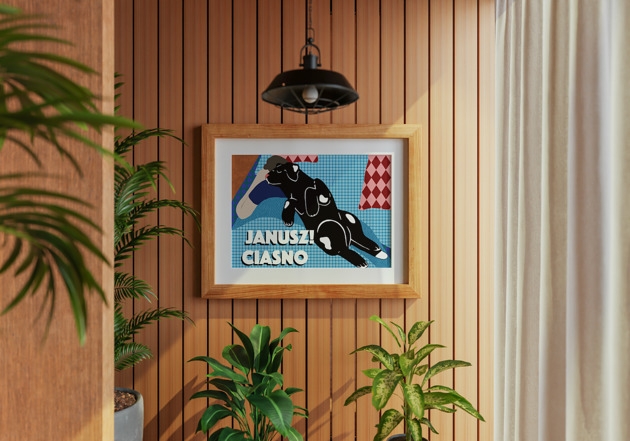 Image of Pakamera Plakat Histerie zwierzęce: JANUSZ! CIASNO! (Ilustracja)