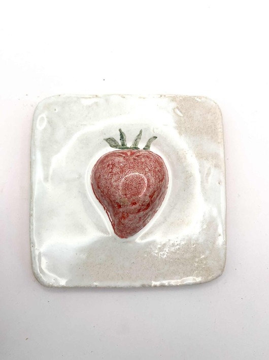 Image of Pakamera Truskawka - Płytki Sycylijskie ręcznie malowane