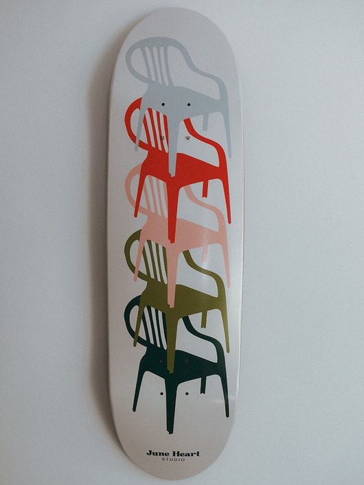 Image of Pakamera Deskorolka skateboard - ozdoba na ścianę
