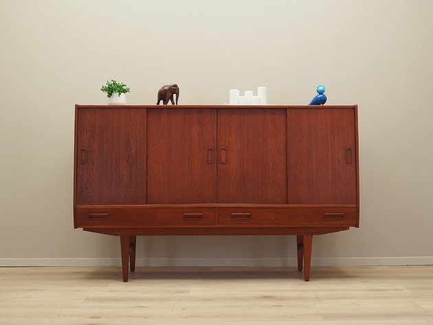 Image of Highboard tekowy, duński design, lata 60, produkcja: Westergaards M