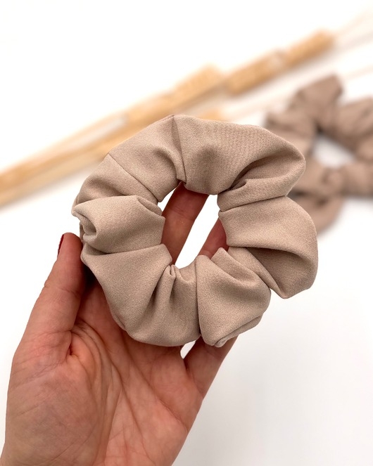 Image of Pakamera Scrunchie/frotka Beż