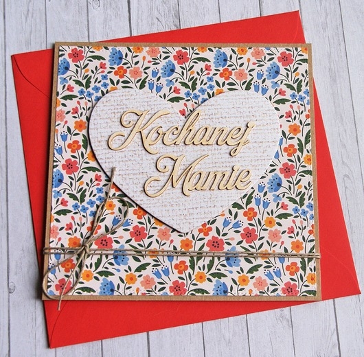 Image of Dla Mamy : kartka handmade : kwiaty