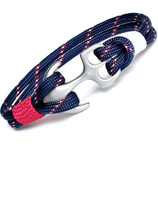 Image of Pakamera Męska sportowa bransoletka paracord kotwica