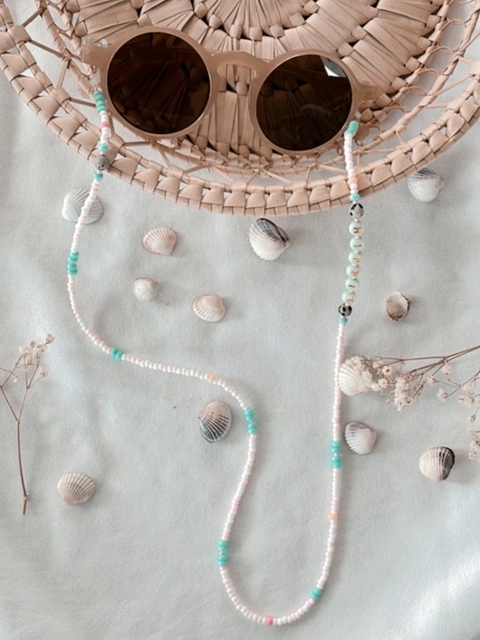 Image of Pakamera Łańcuszek do okularów HIPPIE marshmallow
