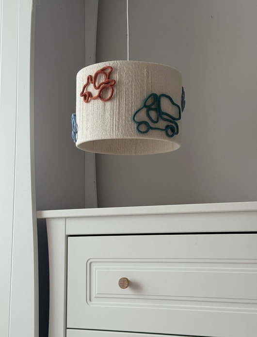 Image of Pakamera Lampa do pokoju chłopca - maszyny