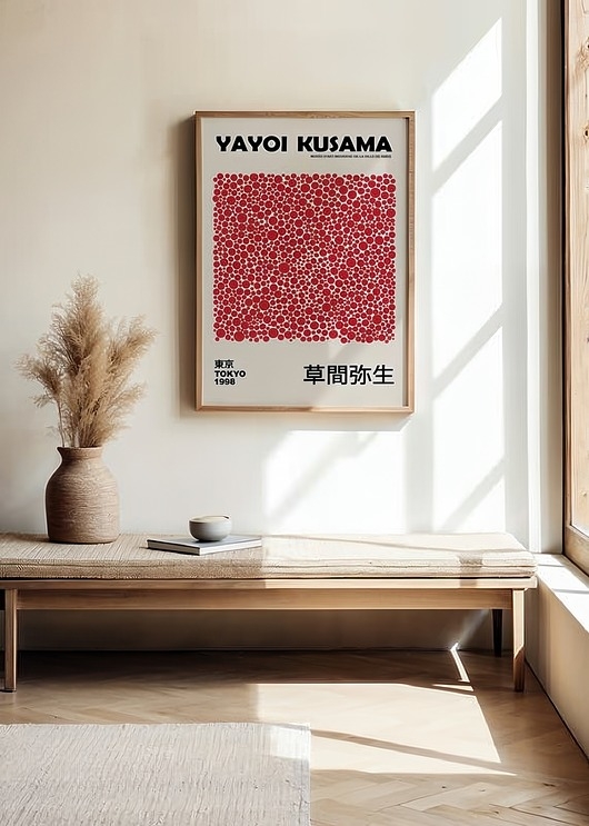 Image of Plakat Czerwone kropki Kusama