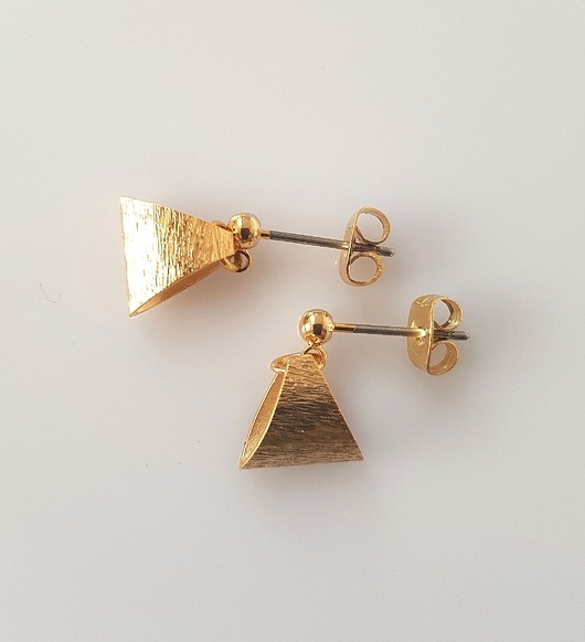 Image of Pakamera Kolczyki pozłacane Golden Knick-Knack
