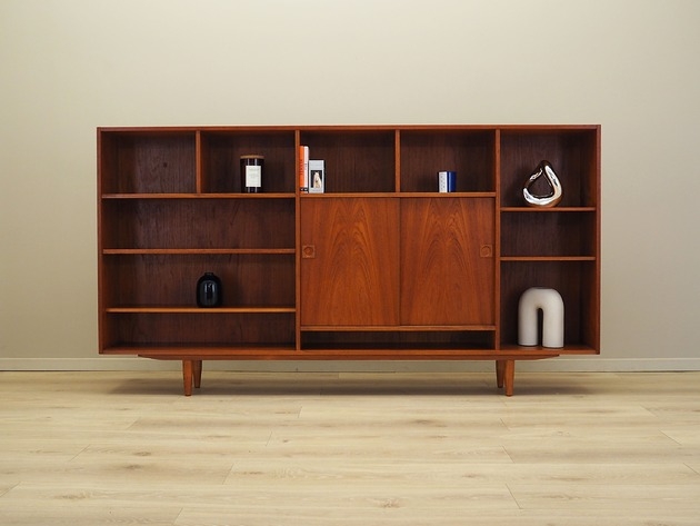 Image of Pakamera Biblioteczka tekowa, duński design, lata 70, produkcja: Dania