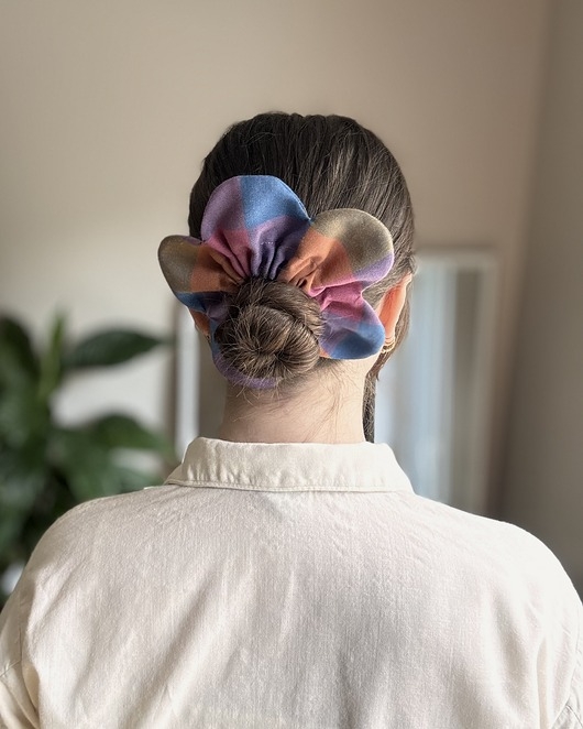 Image of Pakamera Flower Scrunchie Purple