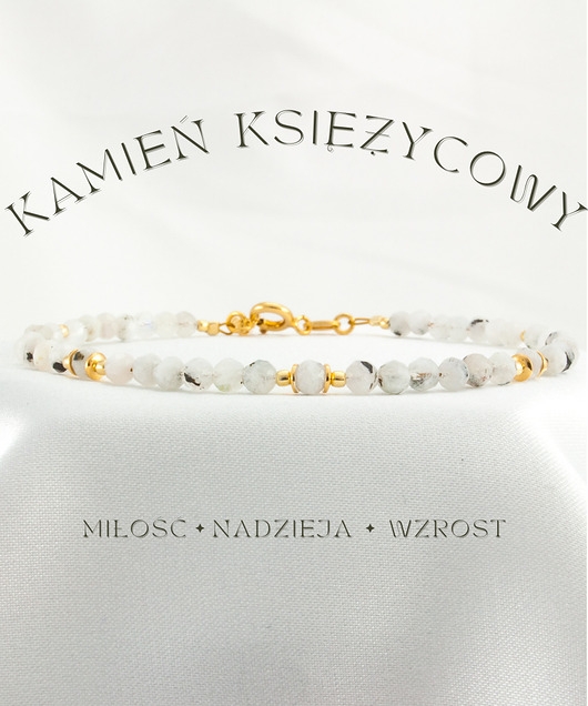 Image of Pakamera Kamień księżycowy Bransoletka