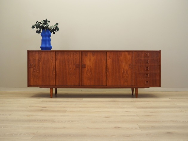 Image of Pakamera Sideboard tekowy, duński design, lata 60, produkcja: Fars