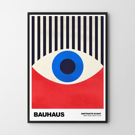 Image of Plakat Bauhaus Colorful Eye