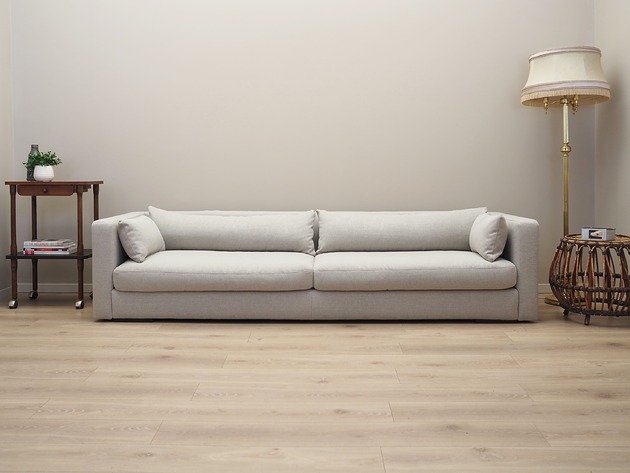 Image of Sofa szara, skandynawski design, lata 00